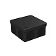 картинка Промрукав 60-0300-9005 Коробка распределительная двухкомп. безгалогенная (HF) черная 100х100х50 от компании Intant