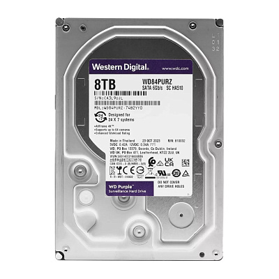 картинка WD84PURZ-74B2YY0 HDD SATA 8TB, 128MB, SATA 6 Gb/s Жесткий диск от компании Intant