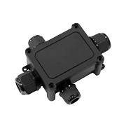 картинка Промрукав PR08.13149 Распределительная коробка 4-вводная IP68 ПА66 40А 450В d5-14 мм 135х96х42 черная от компании Intant