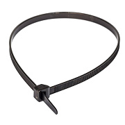 картинка Промрукав PR08.3077 Хомут-стяжка кабельная нейлоновая 4,8х300 мм черная от компании Intant