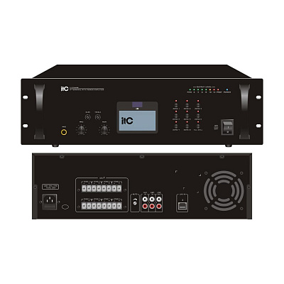 картинка ITC T-77500Z 8-зонный IP-усилитель мощности 500Вт для монтажа в стойку от компании Intant