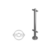 картинка Oxgard ВЗР 2462-00.02-06 Стойка ограждения под стекло i-образная  h=800мм от компании Intant