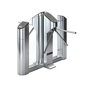 картинка Oxgard Praktika Т-03-DК Турникет моторизованный двухсторонний с картоприем со стеклом и планками антипаника от компании Intant