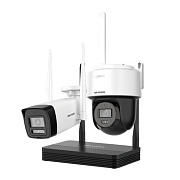 картинка Hikvision NKS422W03H Wi-Fi комплект видеонаблюдения 2MP (1 bullet + 1 PTDome + Видеорегистратор) от компании Intant