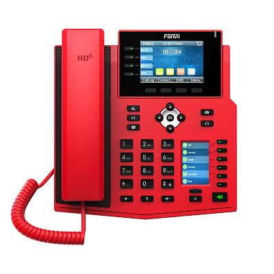 картинка Fanvil X5U IP телефон красный от компании Intant