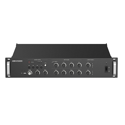 картинка Hikvision DS-QAZ1A500G1-VB2 Сетевой усилитель 500 Вт, 2 зоны от компании Intant