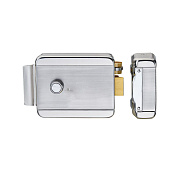 картинка iHold-202 Электромеханический замок, накладной, без блокировки кнопки, никелированная сталь от компании Intant