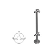 картинка Oxgard ВЗР 2462-00.02-08 Стойка ограждения под стекло Т-образная h=800мм от компании Intant