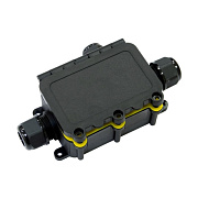 картинка Промрукав PR08.13152 Распределительная коробка с откидной крышкой 3-вводная IP68 ПА66 40А 450В d3,5-12 мм 131х80х37 от компании Intant