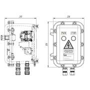 картинка СМД ПКВ МК 1.0 Exd 302021-ПУСКАТЕЛЬ-М-9 Взрывозащищенный пускатель от компании Intant
