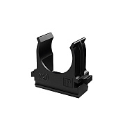 картинка Промрукав PR.02720ч Крепёж-клипса для труб Полистирол черная d20 мм (100 шт/уп) от компании Intant