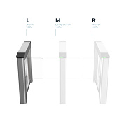 картинка Hikvision DS-K3B220LX-L/Pg-Dp65 Тумбовый распашной турникет, левая тумба от компании Intant