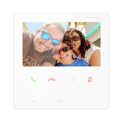 картинка Hikvision DS-KH6110-WE1 (White)  видеодомофон  4.3" цветной TFT экран от компании Intant