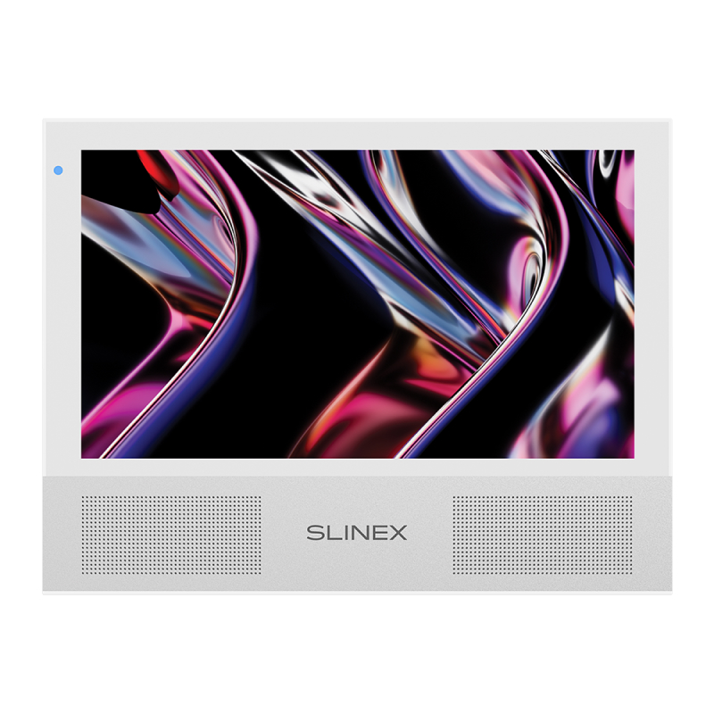 Slinex Sonik-7 цвет белый. 7" AHD Домофон с сенсорным экраном, стерео динамиками и сменными панелями