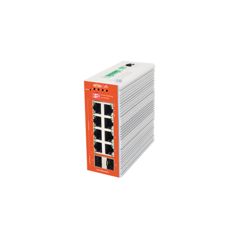 Wi-Tek WI-PCMS310GF-I Промышленный 8-портовый управляемый коммутатор PoE