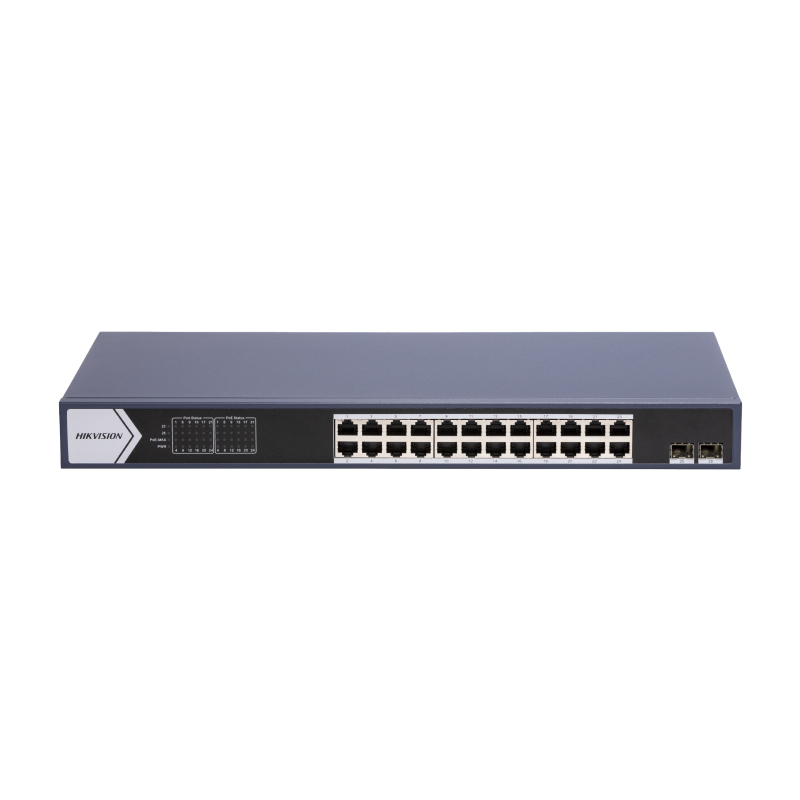 Hikvision DS-3E0526P-E/M (B) Коммутатор 24-портовый неуправляемый PoE