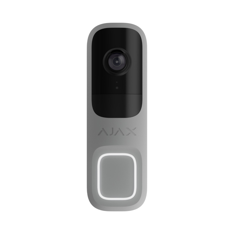 Ajax Doorbell grey Видеозвонок со встроенным искусственным интеллектом