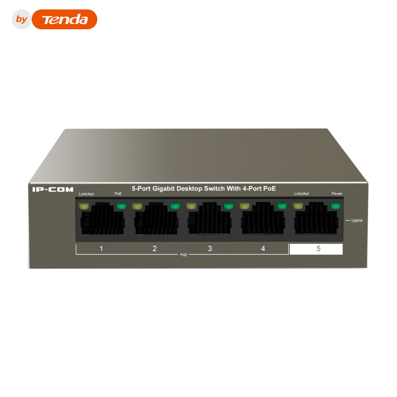 IP-Com G1105P-4-63W Коммутатор 5-портовый неуправляемый PoE