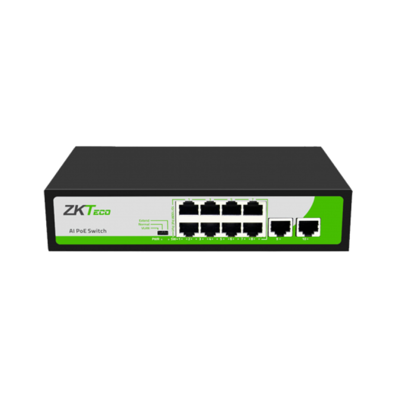 ZKTeco PE082-120-G 8-портовый коммутатор PoE 10/100/1000 Мбит/с