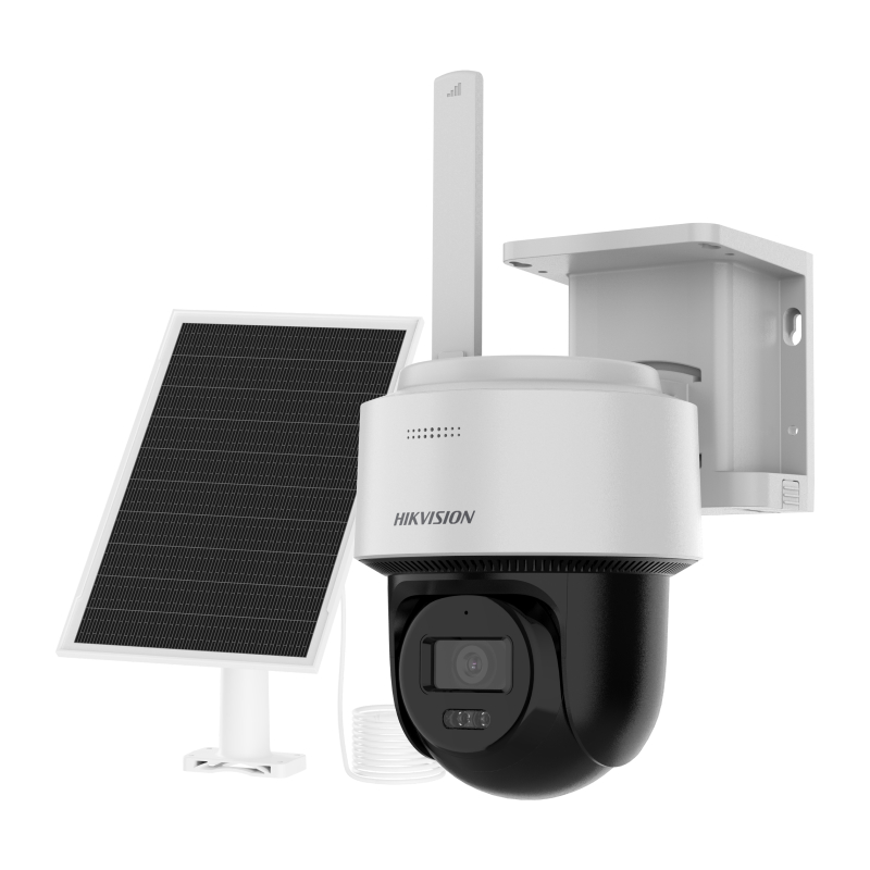 Hikvision DS-2CFSP4/4G (2,8 мм) уличная беспроводная 4G IP-видеокамера, 4MP c солнечной панелью