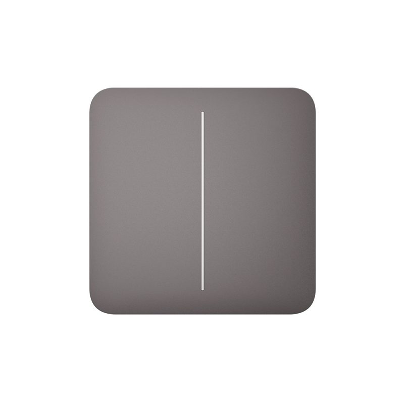 Ajax SoloButton (2-gang) grey Кнопка для двухклавишного выключателя