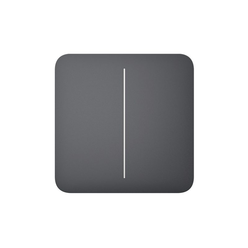 Ajax SoloButton (2-gang) graphite Кнопка для двухклавишного выключателя