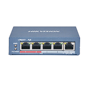 картинка Hikvision DS-3E0105P-E(B) Коммутатор 4-портовый неуправляемый PoE от компании Intant