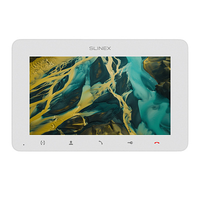 картинка Slinex SM-07MHD цвет белый. 7" Компактный видеодомофон с функцией памяти от компании Intant