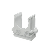 картинка Промрукав PR.02716 Крепёж-клипса для труб Полистирол серая d16 мм (100 шт/уп) от компании Intant