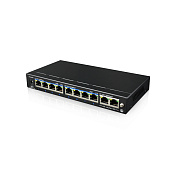 картинка UTEPO UTP3-GSW0802-TP120 Коммутатор 8-портовый неуправляемый PoE+ 2 uplink порта 4K от компании Intant
