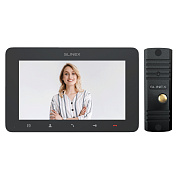 картинка Slinex KIT SM-07MHD цвет графит + ML-16HD цвет черный. Комплект домофона 7" + панель вызова от компании Intant