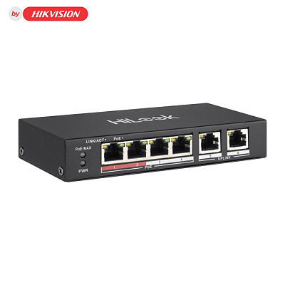 картинка HiLook NS-0106P-35 Коммутатор 4-портовый неуправляемый PoE от компании Intant