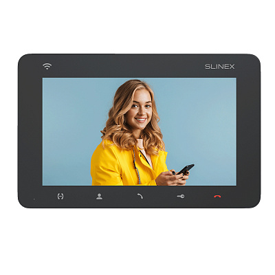 картинка Slinex SM-07N Cloud цвет графит. 7" Компактный видеодомофон с функцией переадресации вызова от компании Intant