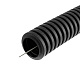картинка Промрукав PR01.0055 Труба гофрированная ПВХ легкая черная с/з d20 мм (100 м/уп) от компании Intant