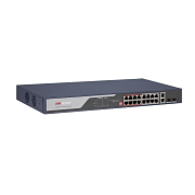 картинка Hikvision DS-3E0318P-E(C) Коммутатор 16-портовый неуправляемый PoE от компании Intant