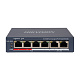 картинка Hikvision DS-3E0106P-E/M(B) Коммутатор 4-портовый неуправляемый PoE от компании Intant