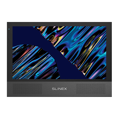 картинка Slinex Sonik-10  цвет черный. 10" AHD Домофон с сенсорным экраном, динамиками и сменными панелями от компании Intant