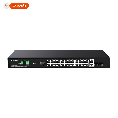 картинка IP-Com G1128P-24-250W Коммутатор 26-портовый неуправляемый PoE от компании Intant