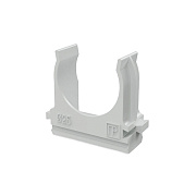 картинка Промрукав PR.02725 Крепёж-клипса для труб Полистирол серая d25 мм (100 шт/уп) от компании Intant