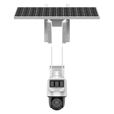 картинка Hikvision DS-2DE2C200IWG-K/4G/C09S20 (2,8 мм) уличная беспроводная 4G IP-видеокамера, 2MP c солнечной панелью от компании Intant