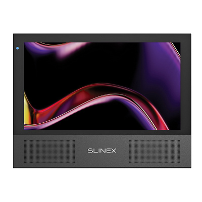 картинка Slinex Sonik-7 цвет черный. 7" AHD Домофон с сенсорным экраном, стерео динамиками и сменными панелями от компании Intant