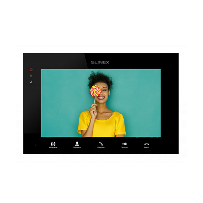 картинка Slinex SQ-07MTHD цвет черный. 7" AHD Домофон с сенсорным экраном высокого разрешения от компании Intant