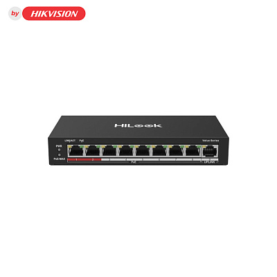 картинка HiLook NS-0109P-60(B) Коммутатор 8-портовый неуправляемый PoE от компании Intant