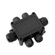 картинка Промрукав PR08.13151 Коробка распределительная 6-вводная черная 135х96х42 от компании Intant