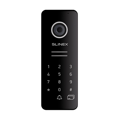 картинка Slinex ML-30CR HD цвет черный. Вызывная панель с кодонаборником и считывателем 2,0 Мп (AHD) от компании Intant