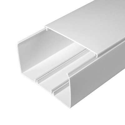 картинка Промрукав PR.0610061 Кабель-канал белый 2-й замок 100х60 мм от компании Intant