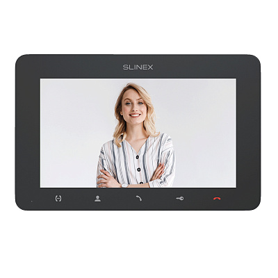 картинка Slinex SM-07MHD цвет графит 7" Компактный видеодомофон с функцией памяти от компании Intant
