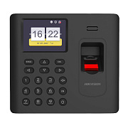 картинка Hikvision DS-K1A802AMF-B Терминал учета со встроенными считывателями Mifare карт и отпечатков от компании Intant