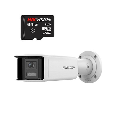 картинка Hikvision DS-2CD2T47G2P-LSU/SL (2,8 мм) (C) IP видеокамера, 4МП+HS-TF-L2 Флеш-карта на 64 гб АКЦИЯ от компании Intant